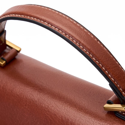 Borsa a tracolla postina da donna in vera pelle, elegante