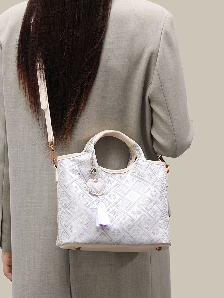 Muted Gentle Vegan Eco-Leather Mini Tote Clutch Bag