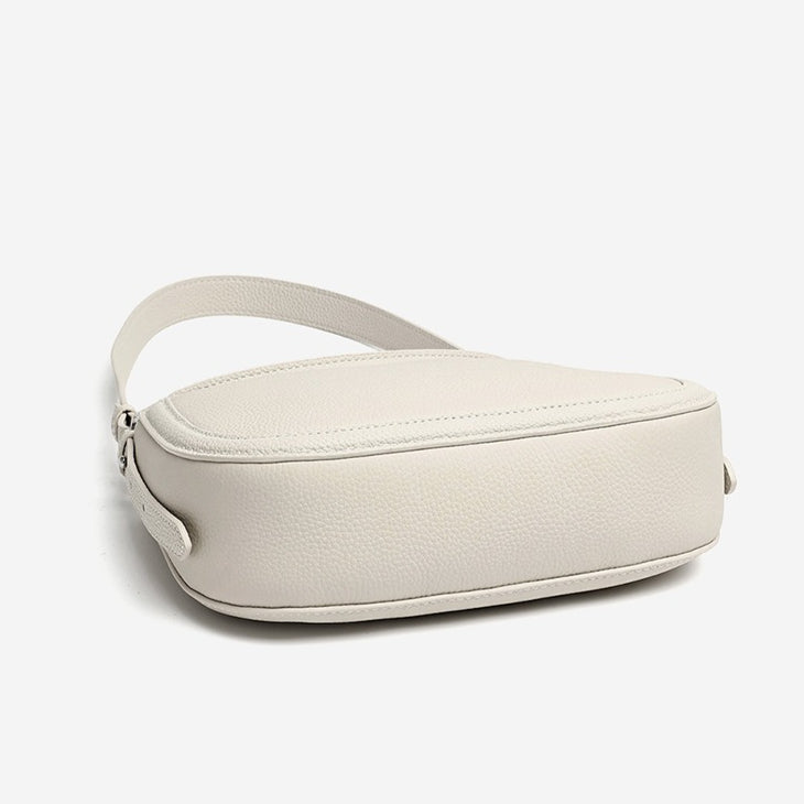 Graceful Genuine Leather Saddle Messenger Clutch Bag