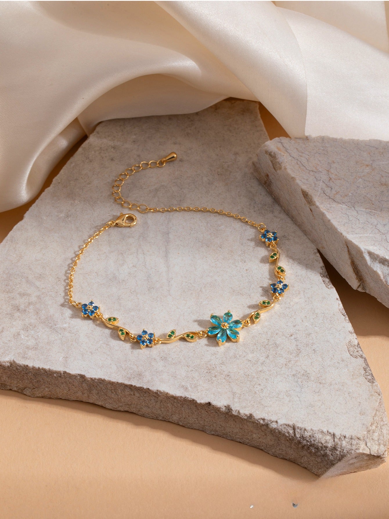Flora Harmony Whimsical Luxury Charm Bracelet