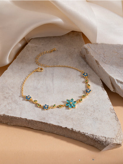 Flora Harmony Whimsical Luxury Charm Bracelet