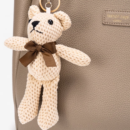 Borsa tote sofisticata e minimalista in ecopelle vegana martellata