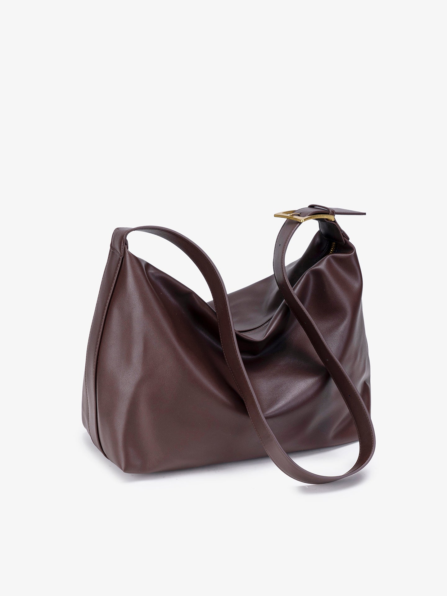 Modern Classic Large Capacity Vegan Eco-Leather Hobo Bag