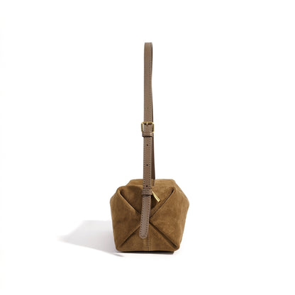 Vintage Suede Genuine Leather Clutch Bag
