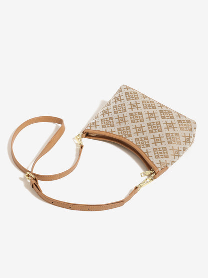 Vintage Monogram Vegan Eco-Leather Clutch Bag