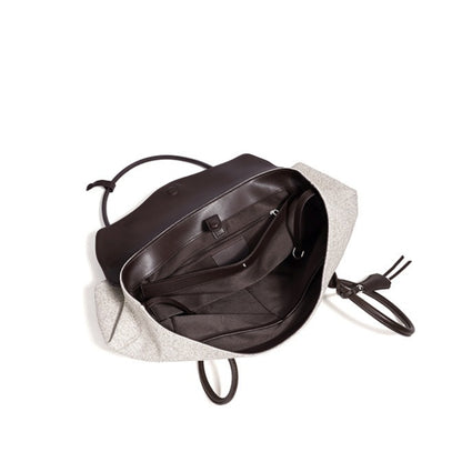 Mellow Canvas Spacious Flap Clutch Bag