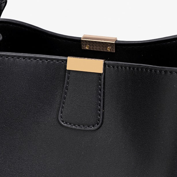 Vintage Vegan Eco-Leather Bucket Clutch Bag