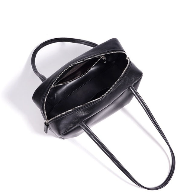 Minimalist Genuine Sheepskin Bowling Clutch Bag
