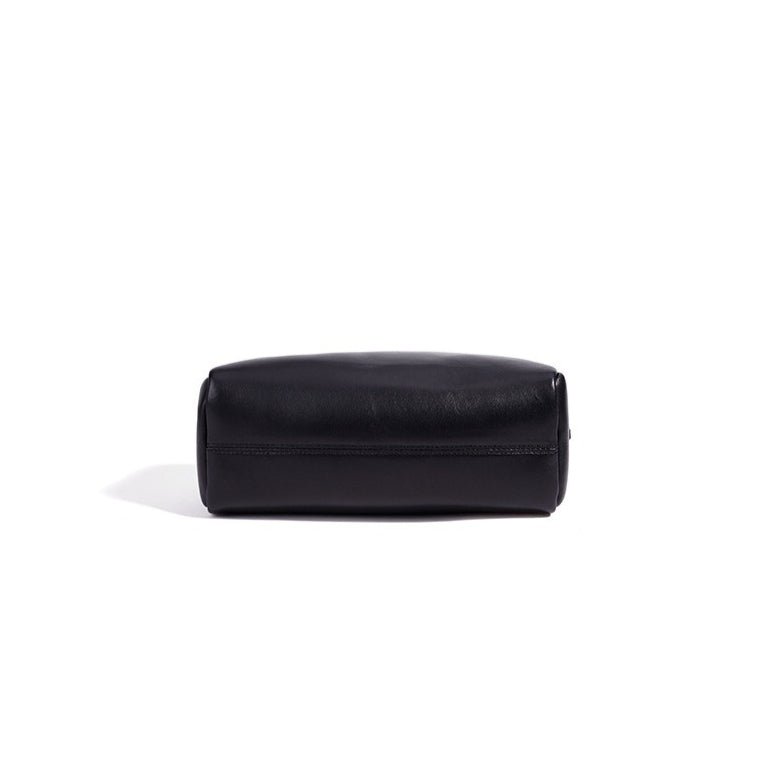 Minimalist Genuine Sheepskin Bowling Clutch Bag
