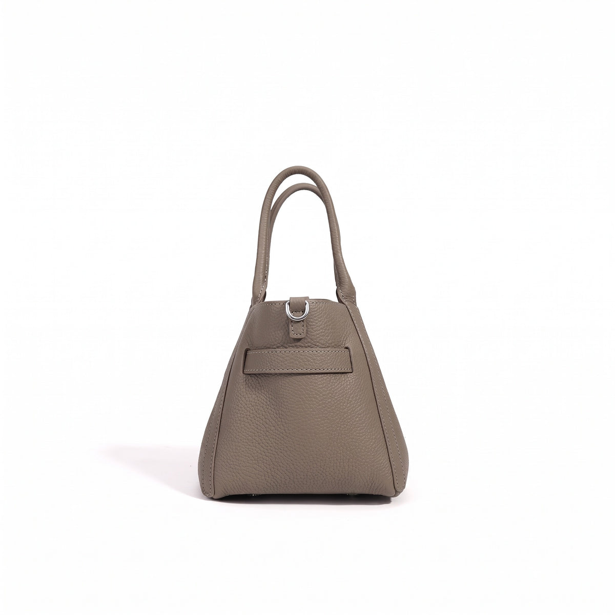 Geantă clutch mini tip găleată, casual, din piele naturală