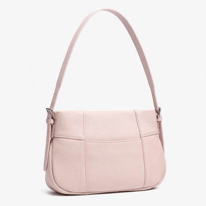 Effortless Genuine Leather Quilted Hobo Clutch Bag