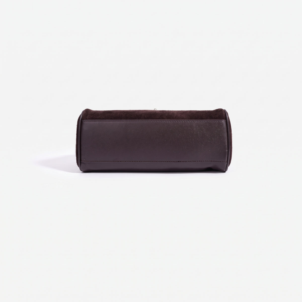 Retro Suede Genuine Leather Kelly Clutch Bag