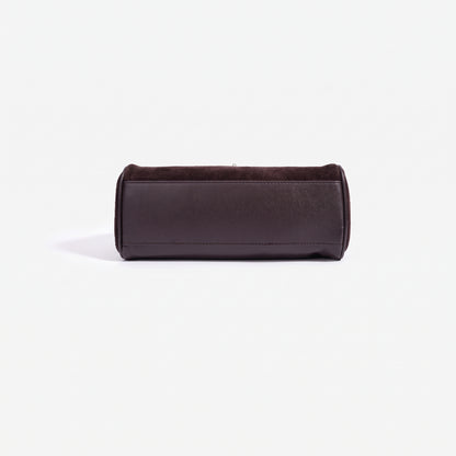 Retro Suede Genuine Leather Kelly Clutch Bag
