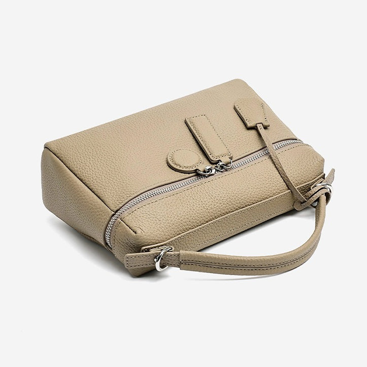 Chic Genuine Leather Square Pillow Clutch Bag