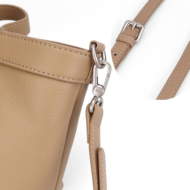 Sand Dune Mini Tote Genuine Leather Clutch Bag