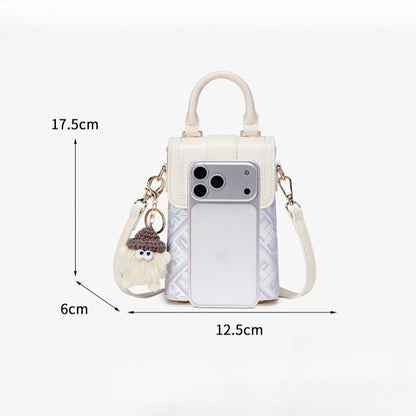 Elegant Oriental Embroidery Vegan Eco-Leather Mini Clutch Bag with Charm
