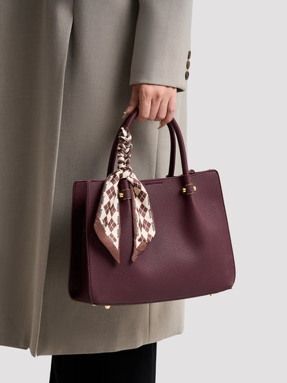 Modern Sleek Vegan Eco-Leather Tote Clutch Bag