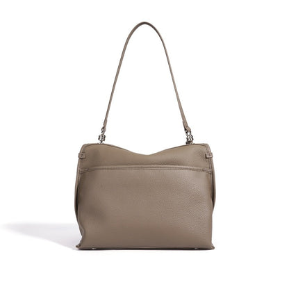 Slouchy Supple Genuine Leather Flap Messenger Clutch Bag