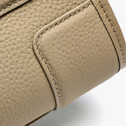 Chic Genuine Leather Boston Clutch Bag