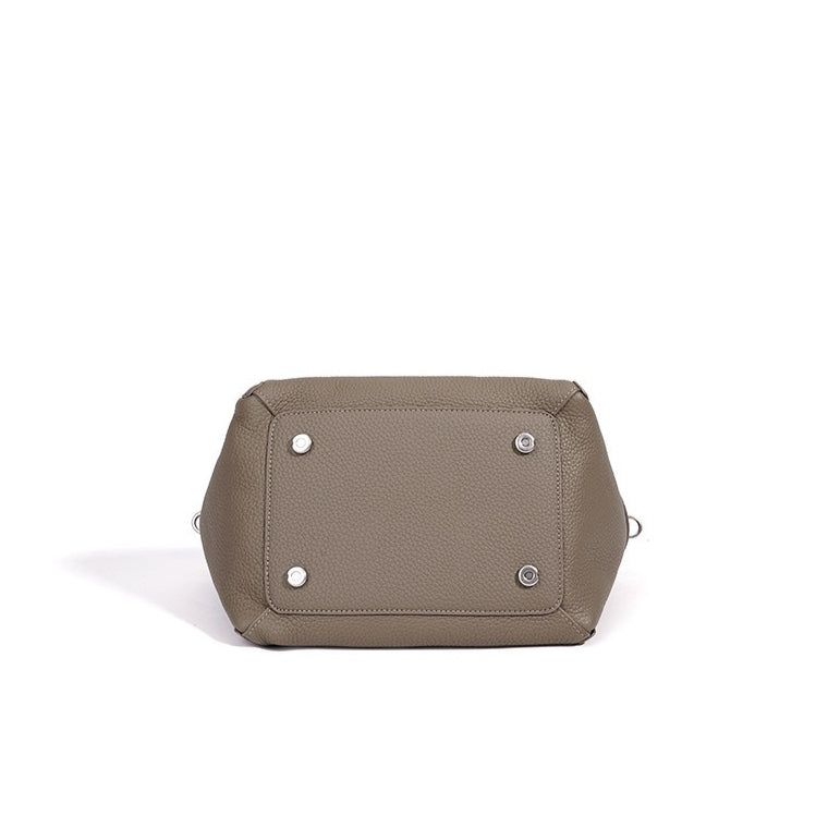 Casual Genuine Leather Mini Bucket Clutch Bag
