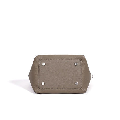 Casual Genuine Leather Mini Bucket Clutch Bag