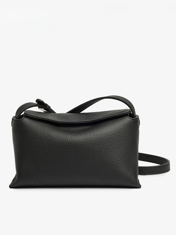 The Artisan Niche Genuine Leather Crossbody Bag with Hidden Magnetic Clasp