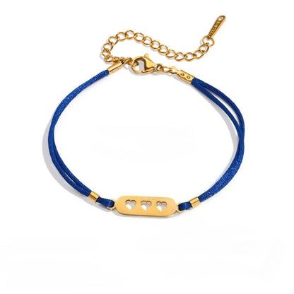 Vibrant Dopamine Iconic Charm Woven Cord Bracelet