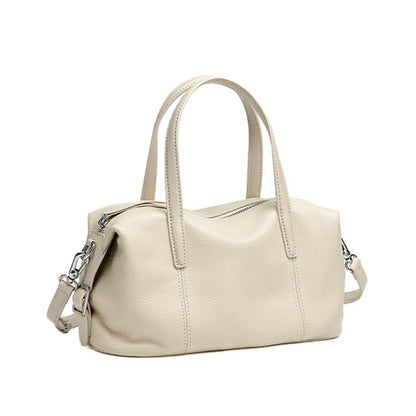 Supple Pebbled Texture Genuine Leather Pillow Clutch Bag