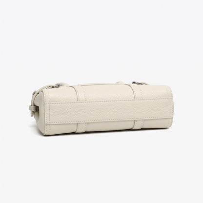 Sleek Genuine Leather Flap Satchel Clutch Bag