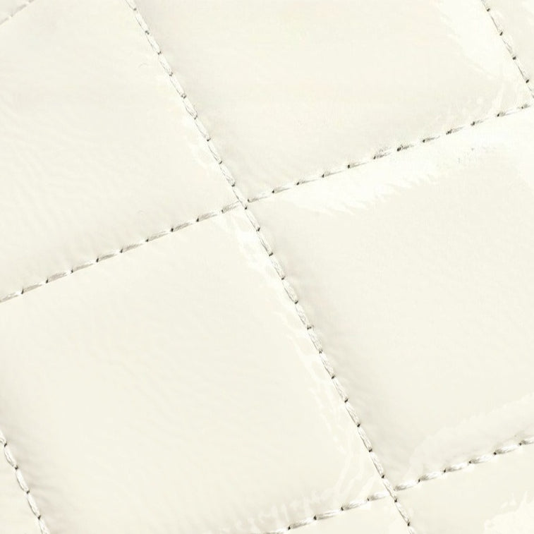 Exquisite Glossy Genuine Leather Quilted Chain Clutch Bag