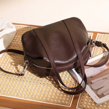 Women’s Genuine Leather Boston Pillow Bag
