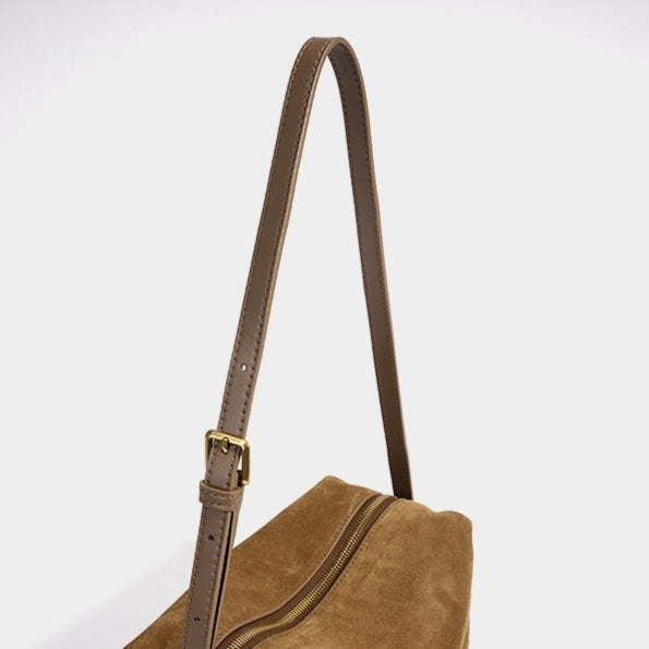 Vintage Suede Genuine Leather Clutch Bag