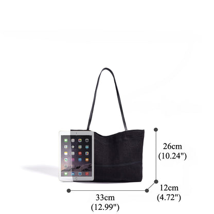Minimalist Effortless Linen Tote Clutch Bag