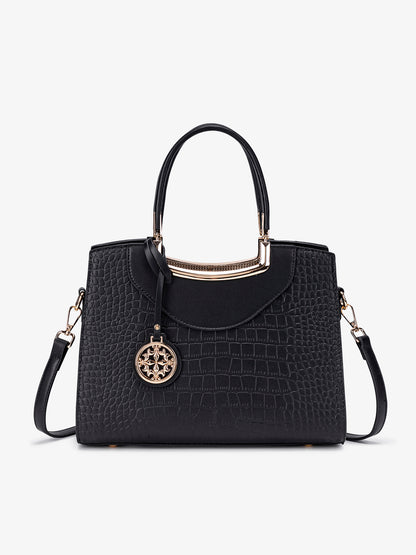 Classic Crocodile Pattern Vegan Eco-Leather Clutch Bag