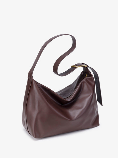 Modern Classic Large Capacity Vegan Eco-Leather Hobo Bag
