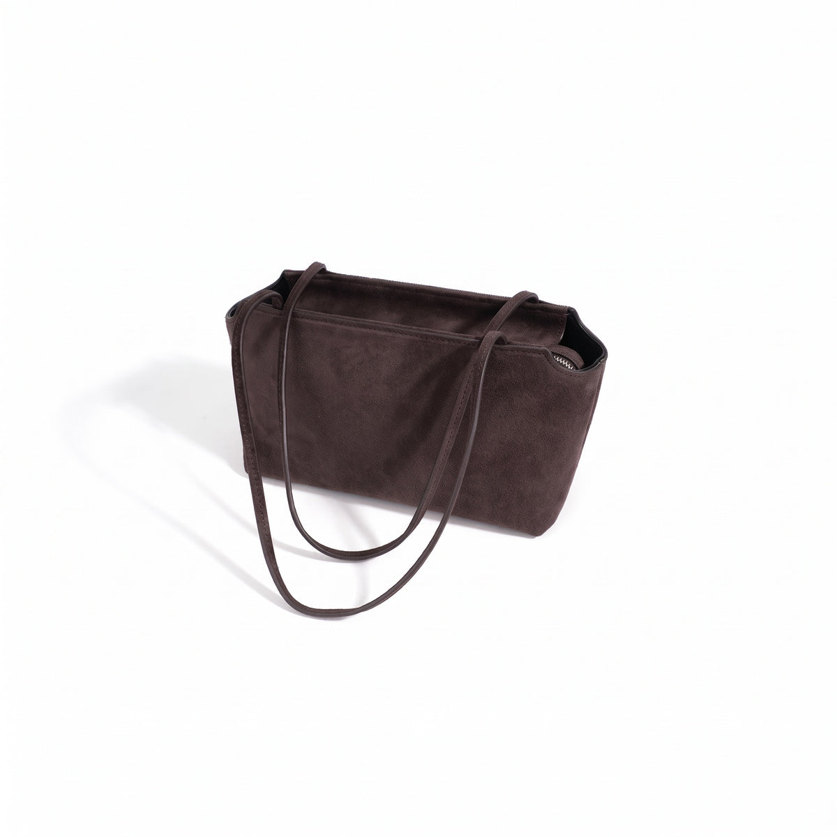 Pochette vintage en cuir suédé