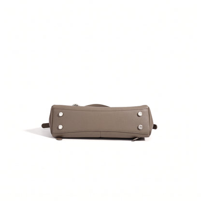 Mellow Pebbled Genuine Leather Flap Clutch Bag with Coin Pouch
