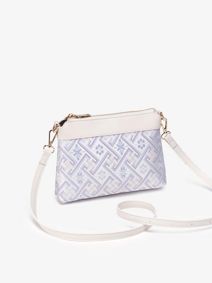 Graceful Oriental Motif Geometric Vegan Eco-Leather Tote Bag