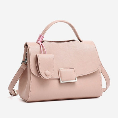 Chic Genuine Leather Square Flap Clutch Bag