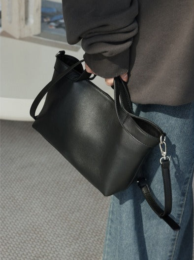 Sand Dune Mini Tote Genuine Leather Clutch Bag