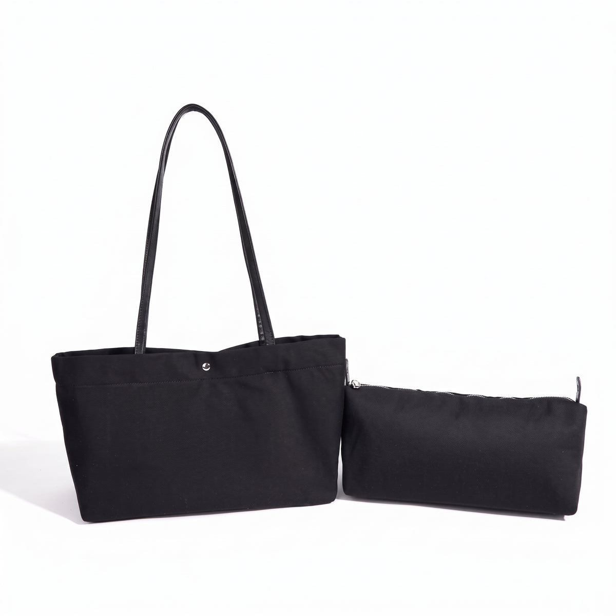 Lässige Tote-Clutch aus Leinen-Canvas