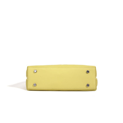 Vibrant Genuine Leather Large Capacity Half-Moon Clutch Bag