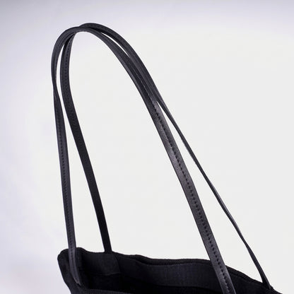 Geantă clutch tote minimalistă din in, cu design lejer