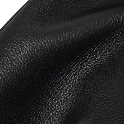 Sac pochette fourre-tout en cuir véritable à texture grainée grain de riz élégante