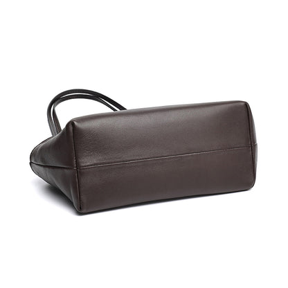 Minimalist Genuine Lambskin Leather Baguette Clutch Bag