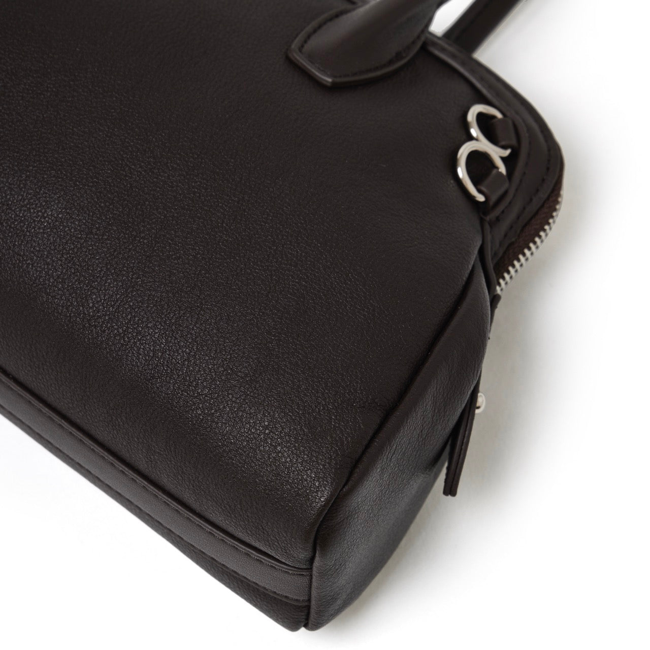 Sac pochette Boston en cuir véritable défini
