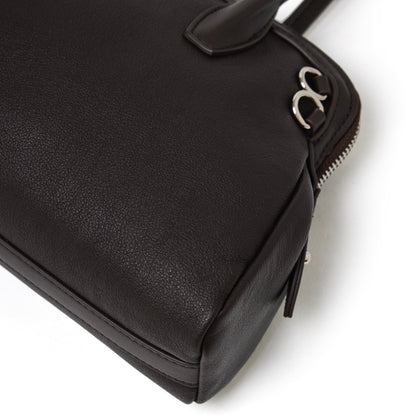 Sac pochette Boston en cuir véritable défini