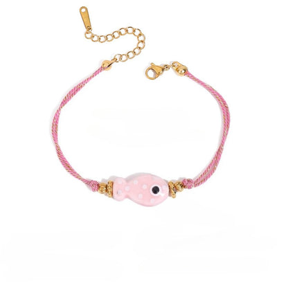 Whimsical Riviera Aquatic Dainty Charm Bracelet