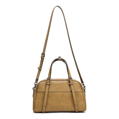 Mellow Rustic Genuine Leather Boston Clutch Bag
