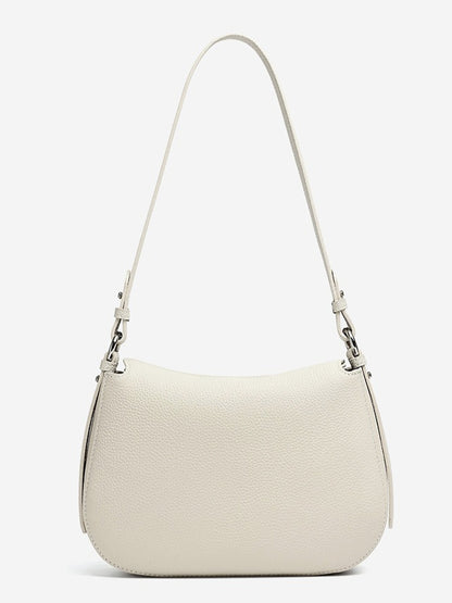 Graceful Genuine Leather Saddle Messenger Clutch Bag